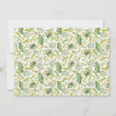 Invitation Little Wild One sur le chemin Animal Safari douche (Dos)