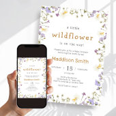 Invitation Little Wildflower Baby Shower