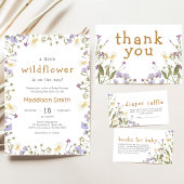 Invitation Little Wildflower Baby Shower