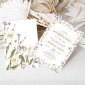 Invitation Little Wildflower Baby Shower