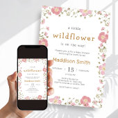 Invitation Little Wildflower  Boho Baby Shower
