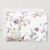 Invitation Little Wildflower Photo Thank You Card (Dos)