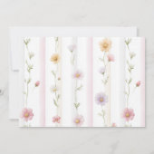 Invitation Little Wildflower Photo Thank You Card (Dos)