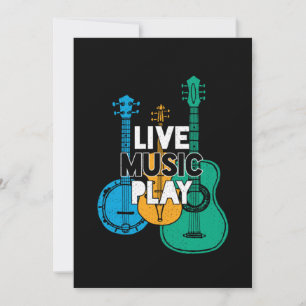 Invitation Live Music Play Country Music Banjo Mandolin Cadea