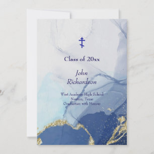 Invitation Living Waters 2025 Graduation Party Orthodoxe