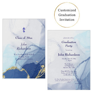 Invitation Living Waters 2025 Graduation Party Orthodoxe