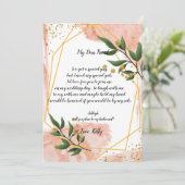 Invitation L'ivoire de cadre d'or moderne sera ma servante d' (Debout devant)