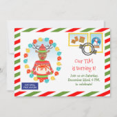 Invitation Livraison de gâteaux Express du Pôle Nord Annivers (Devant)