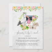 Invitation Livraison de stockage | Baby shower virtuel par co (Devant)