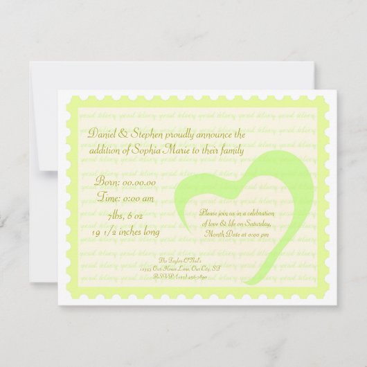 Invitation Livraison spéciale (Devant)