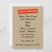 Invitation Livraison spéciale à toutes les occasions (Dos)