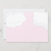 Invitation Livraison spéciale ! Baby shower de cigogne rose (Dos)