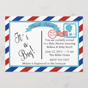 Invitation Livraison spéciale-Boy