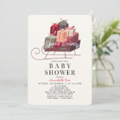 Invitation Livraison spéciale Cadeaux de nuit Baby shower de (Debout devant)
