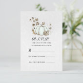 Invitation Livre blanc Fairytale Citrouille Réponse RSVP (Debout devant)