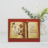 Invitation Livre d'amour Photo de 50e anniversaire de mariage (Debout devant)