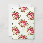 Invitation Livre de Baby shower floral Holly pour bébé (Dos)