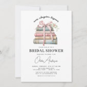 Invitation Livre de Bow rose Nouveau chapitre commence Fête d (Devant)