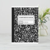 Invitation Livre de composition/Étudiant-Enseignant (Debout devant)