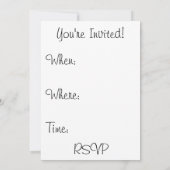 Invitation Livre de composition/Étudiant-Enseignant (Dos)