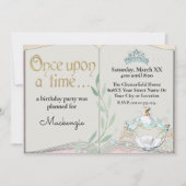 Invitation Livre de conte de fées de Cendrillon mignon (Devant)