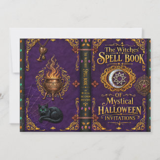 Invitation Livre de sorts de sorcière Magie Œil de araignée H