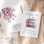 Invitation Livre d'histoire Coquette Chapitre un premier anni