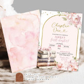 Invitation Livre d'histoire de Pink Peony Chapitre Un 1er ann