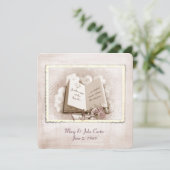 Invitation Livre d'histoire de renouvellement de Vow mariage (Debout devant)