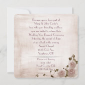 Invitation Livre d'histoire de renouvellement de Vow mariage (Dos)