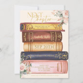 Invitation Livre d'histoire Le chapitre suivant Fête des mari (Devant)