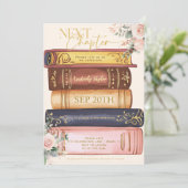 Invitation Livre d'histoire Le chapitre suivant Fête des mari (Debout devant)