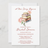 Invitation Livre d'histoire nouveau chapitre nuptiale douche (Devant)