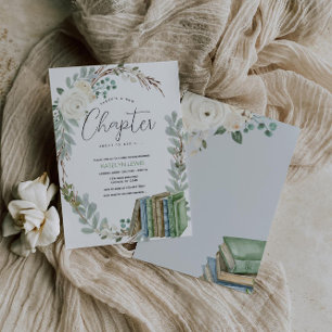 Invitation Livre d'histoire Thème Livre genre Baby shower his