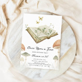 Invitation Livre d'histoire Whimsical Watecolor Livre Anniver