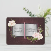 Invitation Livre d'histoires mariage (Debout devant)