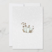 Invitation Livre d'histoires Or Blanche Citrouille Conte de f (Dos)