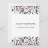 Invitation Livre d'hiver Baby shower à thème (Dos)