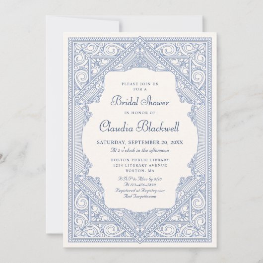 Invitation Livre Fête des mariées de conte fée (Devant)