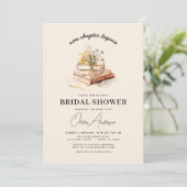 Invitation Livre fleur sauvage Nouveau chapitre commence Fête (Debout devant)