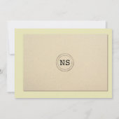 Invitation Livre itinéraire de bibliothèque de Bachelorette (Dos)