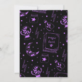 Invitation Livre magique sorcière  (Dos)