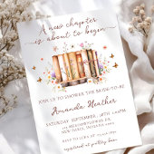 Invitation Livre Nouveau chapitre commence la Fête des mariée