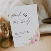 Invitation Livre rose pour bébé signe, Baby shower