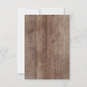 Invitation Livre rustique d'animaux de région boisée d'hiver (Dos)