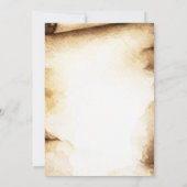 Invitation Livre Scroll Rustic Quinceañera fête d'anniversair (Dos)