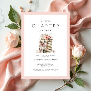 Invitation Livres à Arc en Rose Un Nouveau Chapitre Commence 