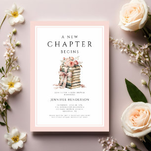 Invitation Livres à Arc en Rose Un Nouveau Chapitre Commence 