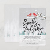 Invitation Livres baby showers pour bébé / Apporter un livre  (Devant / Derrière)