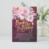 Invitation Livres baby showers pour bébé / Apporter un livre (Debout devant)